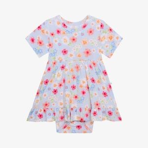 Posh Peanut Carissa Short Sleeve Ruffled Bodysuit Dress
6-12 months